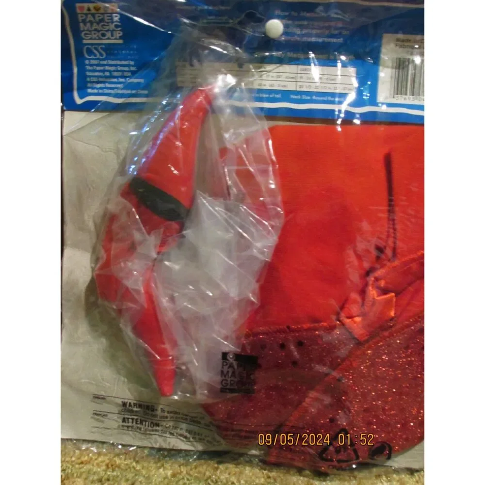 DOG COSTUME HOUND FROM HELL RED SIZE SMALL 2 PC SET HALLOWEEN COSTUME PET NEW